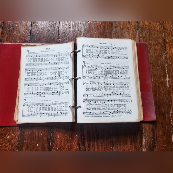 The Methodist Hymnal 1939 The Methodist Book 3 Ring Binder Red Vintage Read Desc - Picture 4 of 8